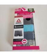Reebok Girls 5 pack Seamless Boys Shorts XL (16) Underwear Blue Grey Pink - $16.53 CAD