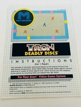 Tron Deadly Discs Atari Video Game 2600 Manual Guide vtg 5200 electronic... - £10.91 GBP