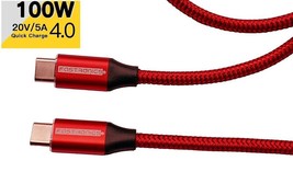 Fastronics USB C To C Fast Charging Cable 100w 5A For Samsung Galaxy S21 S22 S23 - £3.92 GBP+