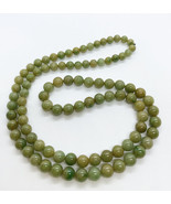 Natural Untreated Burmese Type A Jade Bead Necklace With Authentication ... - $843.00