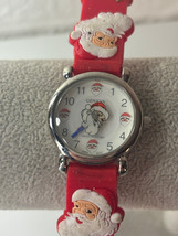 Geneva Santa Claus Kids Quartz Watch Rotating Santa Dial Silicone Band N... - $4.70