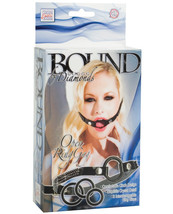 Bound By Diamonds Open Ring Gag - Black - £12.32 GBP