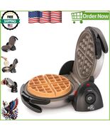 7-Inch Professional Belgian Waffle Maker with Ceramic Grid &amp; Cool-Touch ... - $181.83 CAD
