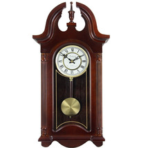 Bedford Clock Collection 26.5 Inch Chiming Pendulum Wall Clock in Coloni... - £114.34 GBP
