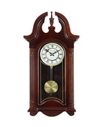 Bedford Clock Collection 26.5 Inch Chiming Pendulum Wall Clock in Coloni... - £113.79 GBP