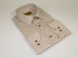Men 100% Cotton Sports Shirt CIERO MONTERO Turkey Casual/Dress up #KZN-43 Brown image 4
