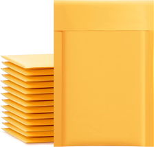 UCGOU Kraft Bubble Mailers 4X8 Inch 50 Pack Yellow Padded Envelopes #000 Small B - £14.17 GBP