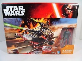 Star Wars The Force Awakens Desert Landspeeder W/JAKKU Finn Figure New! - £14.22 GBP