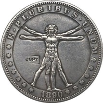 Hobo Nickel 1890-CC Usa Morgan Dollar Coin Copy Type 108 - £7.16 GBP