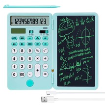 Calculator With Notepad,12 Digit Large Display Office Desk Calcultors,Du... - £28.43 GBP