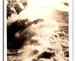 RPPC Crashing Waves and Surf Carmel California CA UNP Postcard O18 - £4.63 GBP