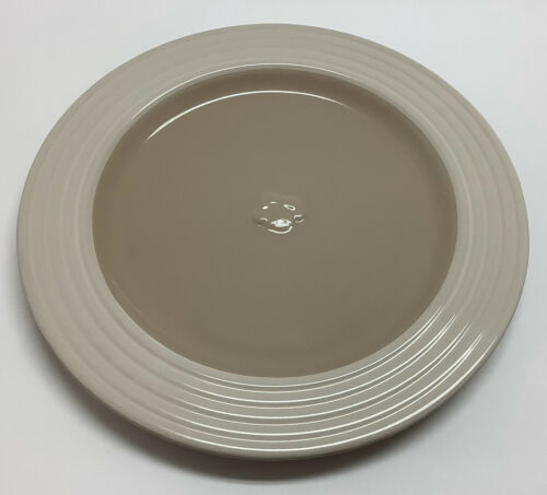 The Pampered Chef Two Tone Beige Round Dinner Plate 11” - $11.87