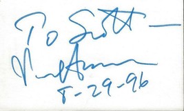 Senator Paul Simon Signed 3x5 Index Card - $19.79