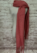 Lauren Conrad Womens Tea Rose Pink Cozy Soft Warm Blanket Scarf 72.5&quot;  x  17.5&quot; - £21.14 GBP