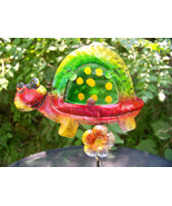 Garden Turtle Lawn Yard Decoration Metal Stake 21&quot; (Stake Only) jar not ... - £18.80 GBP