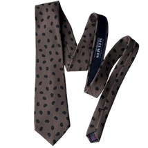 Vintage BRIAR Necktie Tie Brown Paisley Wool Woven SCOTLAND Retro 3 x 56.5 - $25.18