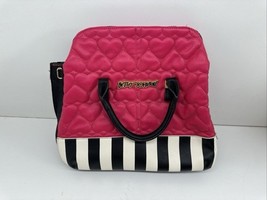 Betsey Johnson Medium Size Handbag Black / White Cranberry - $30.46 CAD