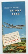 Your Eastern Airlines Souvenir Flight Pack and Contents Postcards Sticker  - $37.62