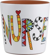 Enesco Our Name Is Mud Cuppa Doodle Nurse Succulent Planter Pot, 3 X, Mu... - £29.56 GBP
