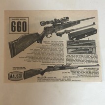 Mauser Rifles Print Ad  Advertisement Vintage PA3 - £4.66 GBP
