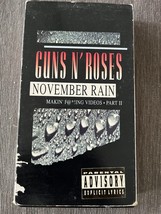 Guns N’ Roses November Rain VHS Makin&#39; F@*!ing Videos Part II 1993 VHS - $13.12