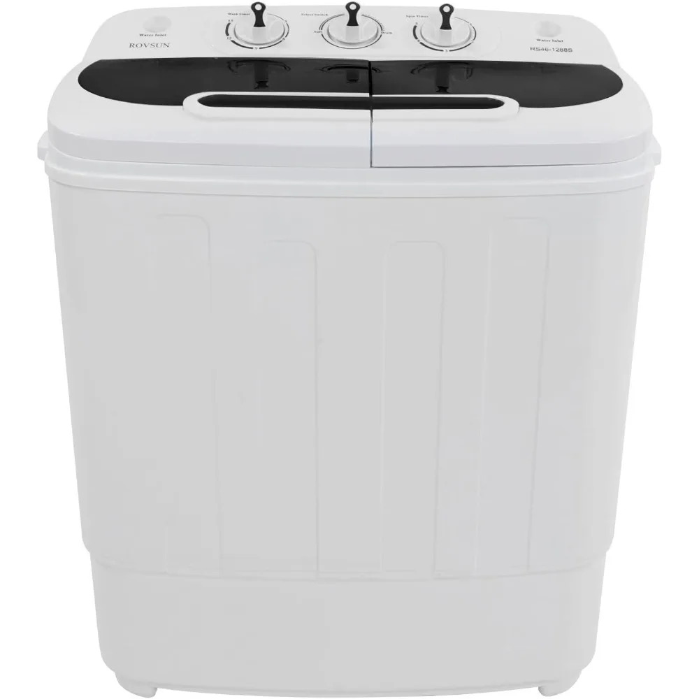 Washing machine electric twin tub washer with washer 9lbs spiner 6lbs pump draining for thumb200