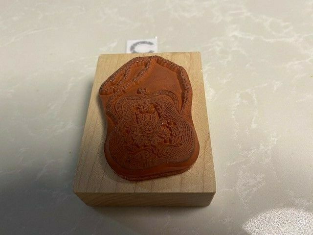 GREAT SELECTION OF WOOD & RUBBER GIRLIE STAMPS VINTAGE DON'T MISS! Item image 7