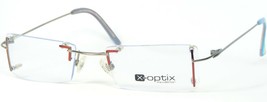 X-OPTIX By X-Belgium 1240 A Red /SILVER Eyeglasses Glasses 51-18-145mm - £50.49 GBP