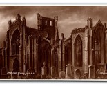 RPPC Melrose Abbey Da Southeast Melrose Scozia Unp Chic Serie Cartolina P28 - £6.40 GBP