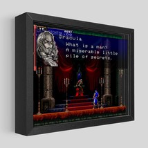 Castlevania Symphony of the Night Dracula Quote Shadow Box Wall Art 12x1... - $239.95