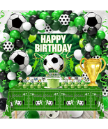 Soccer Party Decorations, 122Pcs Soccer Birthday Party Decorations Suppl... - $26.96