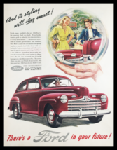 1945 Ford Multi-Leaf Spring Level Ride Vintage Print Ad - $14.20