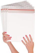 ABC Rigid Mailers 11 x 13.5 Inch. Pack of 100 White Cardboard Envelopes with... - £71.04 GBP