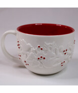 Starbucks White Embossed Doves Reindeer Berries Holiday Christmas Theme ... - $234.68 MXN