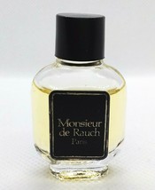 Monsieur De Rauch ✱ Vtg Rare Mini Eau Toilette Miniature Perfume (4ml.) Not Full - $11.99