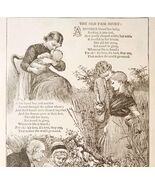 Old Fair Story Poem Wood Engraving 1889 Victorian Path Of Life Ephemera ... - €25,75 EUR