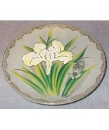 Wheelock Peoria Coralene Flowers Plate Japan 1930s with Paper Label -A - €11,11 EUR
