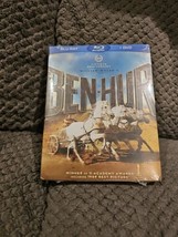 Ben-Hur (Blu-ray/DVD, 2012, 4-Disc Set, Fiftieth Anniversary) w Slip Case Heston - £23.36 GBP