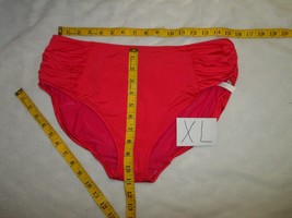 Fantasie Los Cabos Deep Gathered Side Brief Swim Bottom FS6156 HOT CORAL XL- - £22.38 GBP