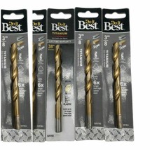 Do it Best 325783 3/8-Inch Titanium Drill Bit (Pack of 5) - £20.56 GBP