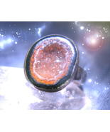 HAUNTED GEODE RING MYSTICAL CAVERNS OF POWER ADVANCED HIGHEST LIGHT MAGICK - €387,46 EUR