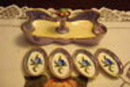 Noritake Morimura red mark, tray and 4 salt dishes ORIG [80] - $38.60