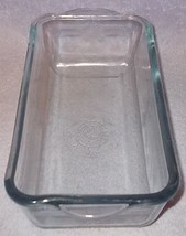Vintage Fire King Glass Sapphire Blue Philbe Deep Loaf Baking Pan - £7.80 GBP