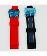 Rubber Red and Blue on Black Replacement Watch Bands - Stuhrling Original - $11.87