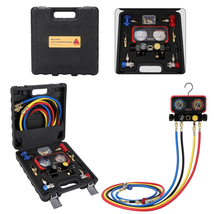 Gauge Set 4 Way AC Manifold Gauge Set R1234YF R134A R404A Only 1/2 Acme ... - $122.27