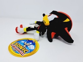 Sonic the Hedgehog SHADOW 8&quot; Plush Toy Factory SEGA 2021 w Tag Video Game - £11.34 GBP