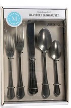 Martha Stewart Silver Stainless Steel 20 Piece Flatware Set Dishwasher Safe - £75.41 GBP