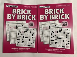 Lot of (2) Penny Press Selected Puzzles Brick By Brick *Volumes 304 &amp; 305* - $16.95