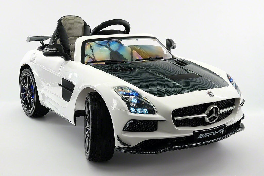 2021 Mercedes SLS Limited Kids Ride-On Toy Car 12V Battery Remote Control  White - £395.07 GBP