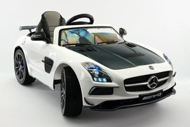 2021 Mercedes SLS Limited Kids Ride-On Toy Car 12V Battery Remote Control  White - £403.07 GBP